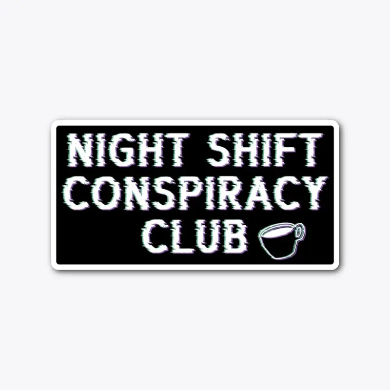 Conspiracy Club Glitch Sticker